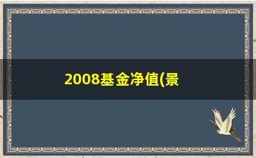 “2008基金净值(景顺鼎益